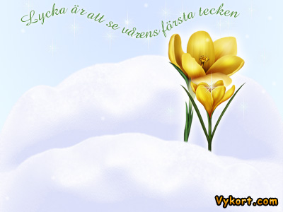 V�rens f�rsta tecken